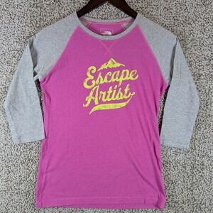The North Face Escape Artist Graphic Tee‎ 3/4 Sleeve Top Womens XS